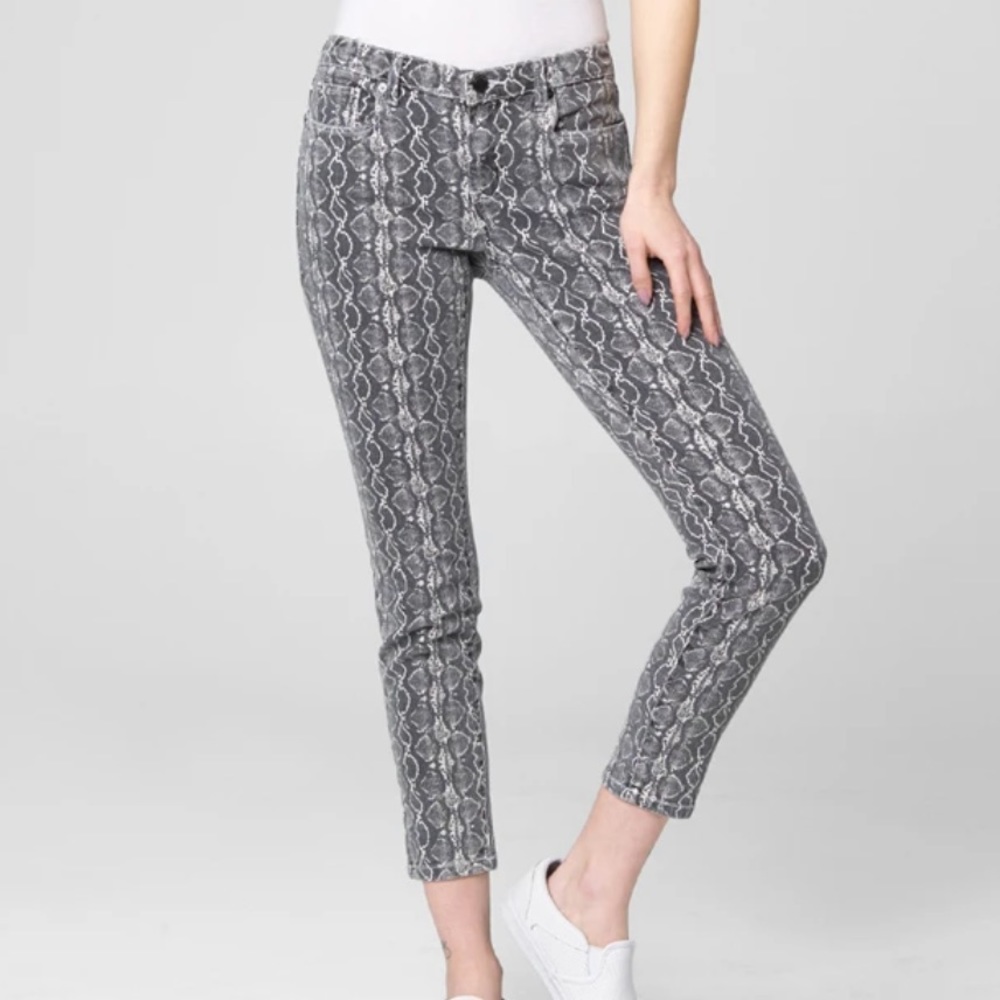 BlankNYC Reade Crop in Snake Along